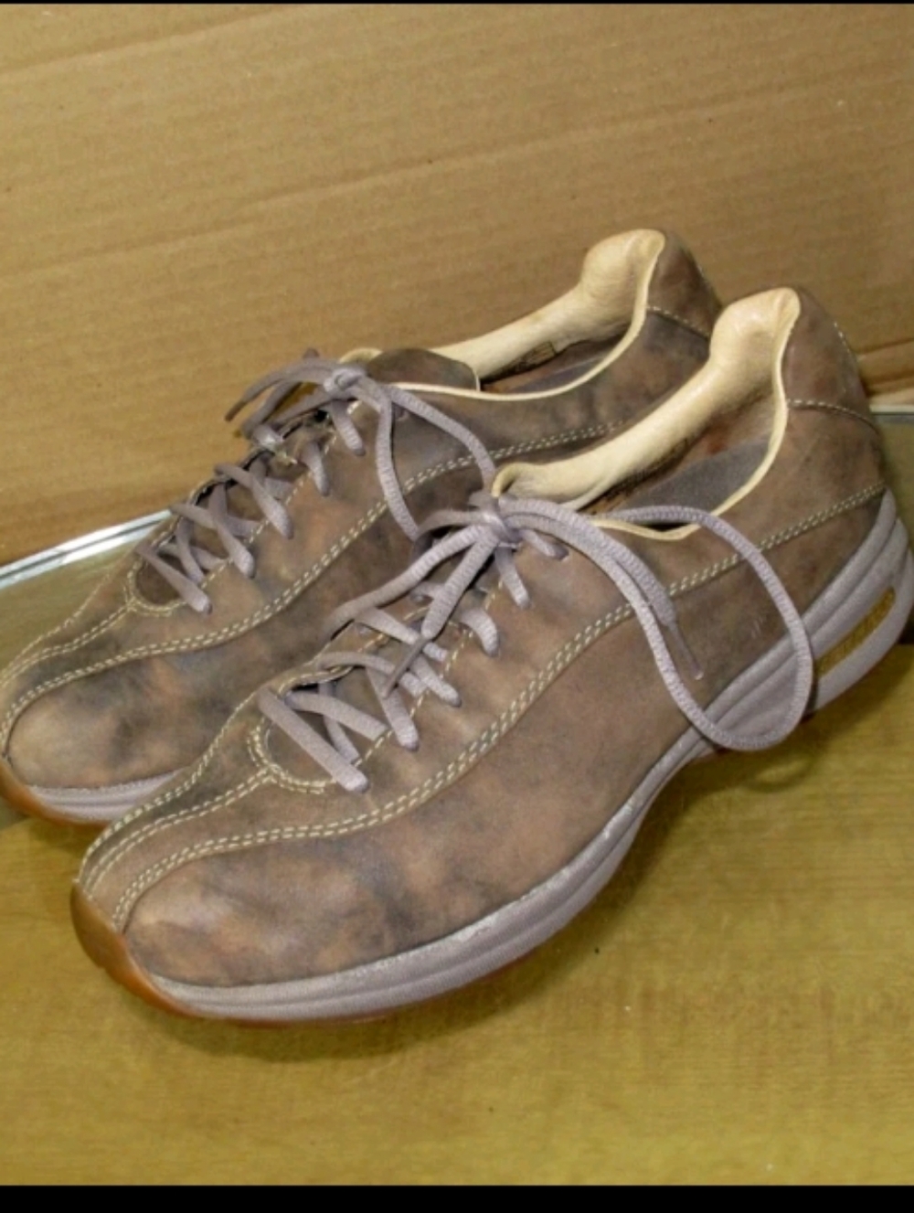 Merrell Brown Leather Sneakers Women's Size 9
